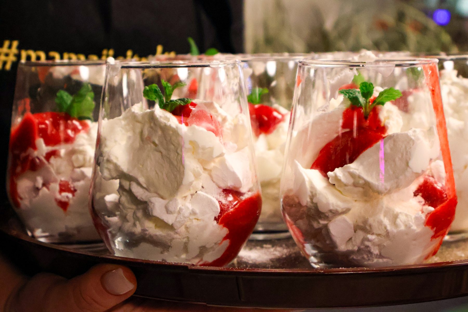 Eton Mess in glasses